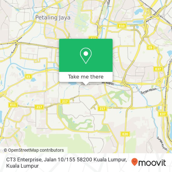 CT3 Enterprise, Jalan 10 / 155 58200 Kuala Lumpur map