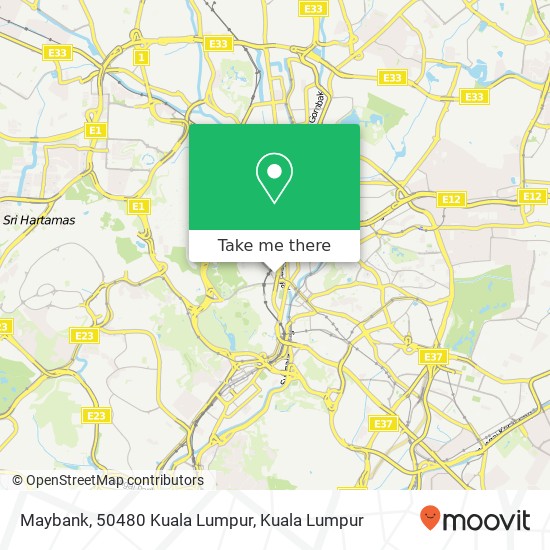 Peta Maybank, 50480 Kuala Lumpur