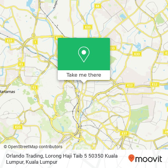 Orlando Trading, Lorong Haji Taib 5 50350 Kuala Lumpur map