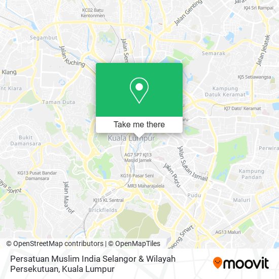 Persatuan Muslim India Selangor & Wilayah Persekutuan map