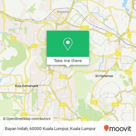Peta Bayan Indah, 60000 Kuala Lumpur