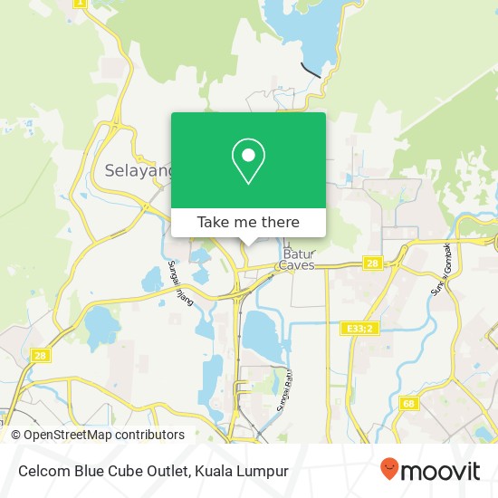 Celcom Blue Cube Outlet map