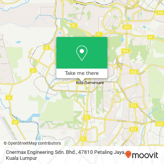 Cnermax Engineering Sdn. Bhd., 47810 Petaling Jaya map