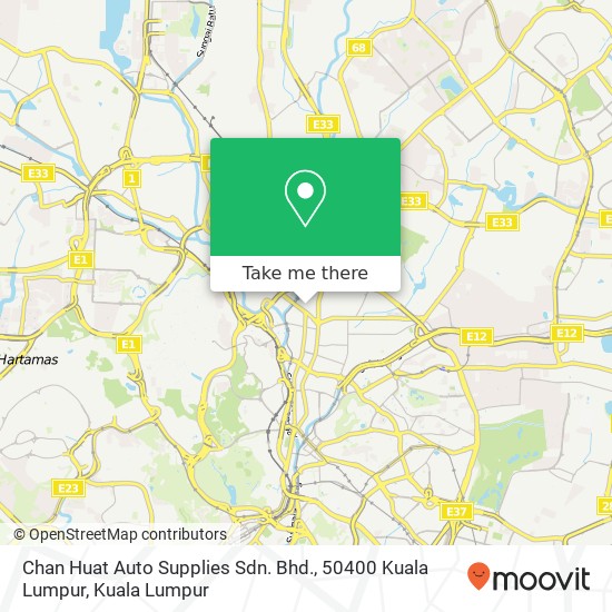 Chan Huat Auto Supplies Sdn. Bhd., 50400 Kuala Lumpur map