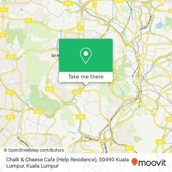 Chalk & Cheese Cafe (Help Residence), 50490 Kuala Lumpur map