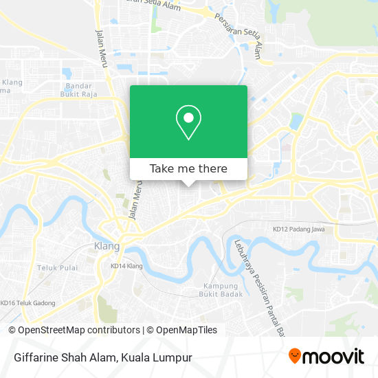 Giffarine Shah Alam map