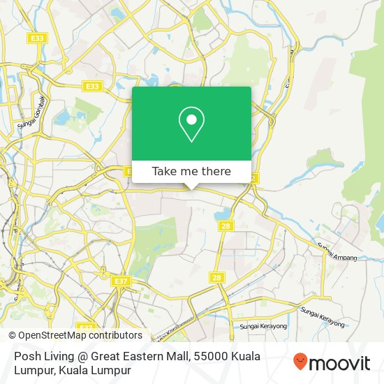 Posh Living @ Great Eastern Mall, 55000 Kuala Lumpur map