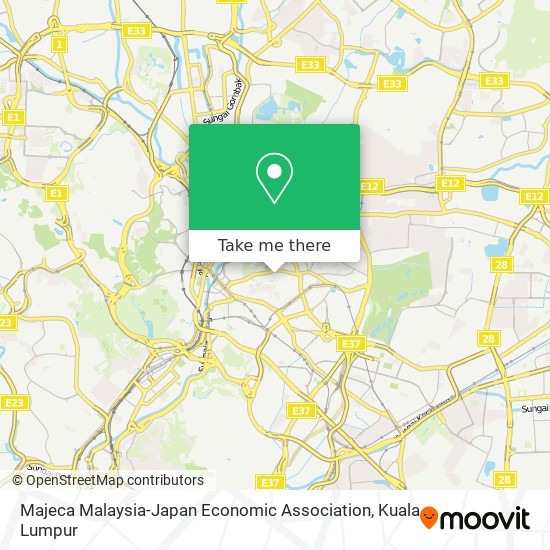 Majeca Malaysia-Japan Economic Association map