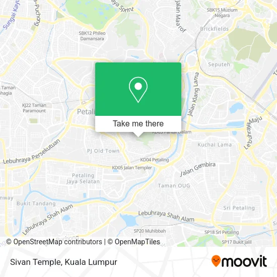 Sivan Temple map