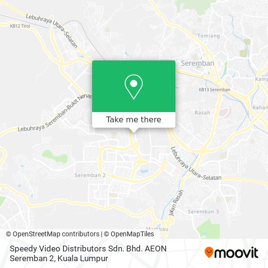 Speedy Video Distributors Sdn. Bhd. AEON Seremban 2 map