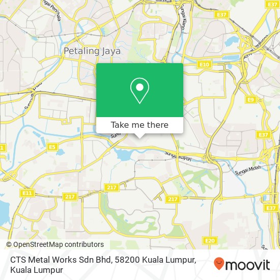 Peta CTS Metal Works Sdn Bhd, 58200 Kuala Lumpur