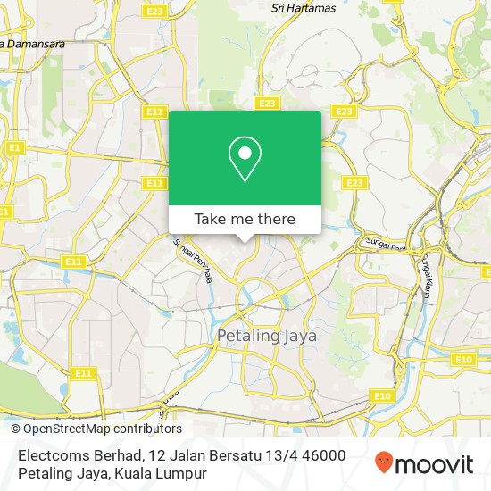 Electcoms Berhad, 12 Jalan Bersatu 13 / 4 46000 Petaling Jaya map