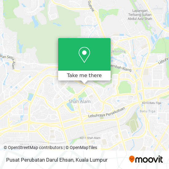 Pusat Perubatan Darul Ehsan map