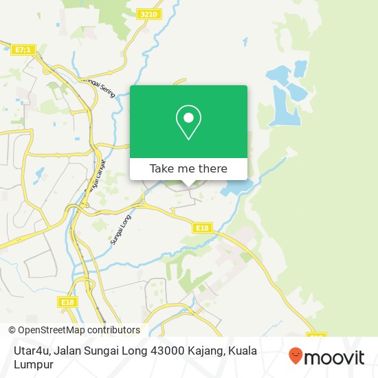 Utar4u, Jalan Sungai Long 43000 Kajang map