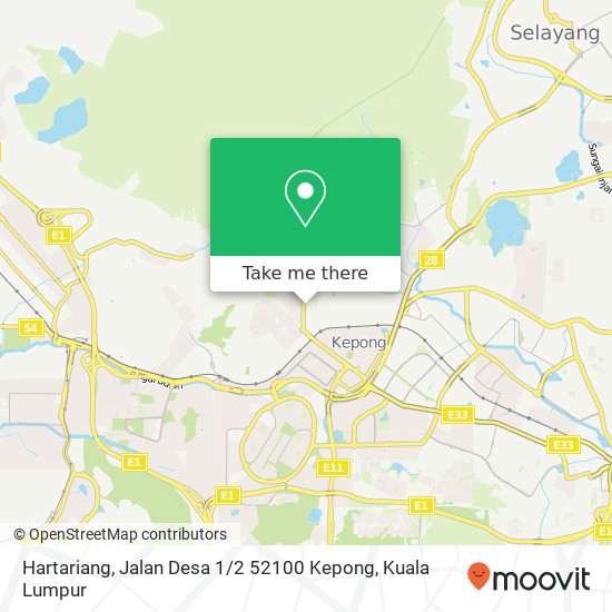 Hartariang, Jalan Desa 1 / 2 52100 Kepong map