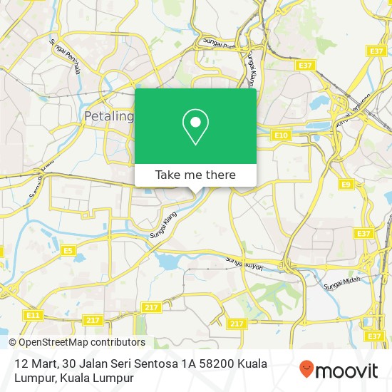 12 Mart, 30 Jalan Seri Sentosa 1A 58200 Kuala Lumpur map