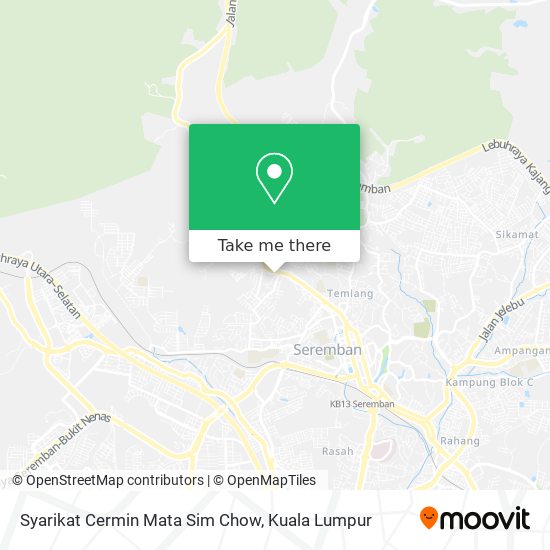 Syarikat Cermin Mata Sim Chow map