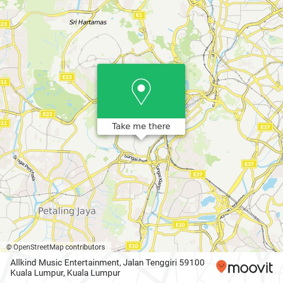 Allkind Music Entertainment, Jalan Tenggiri 59100 Kuala Lumpur map