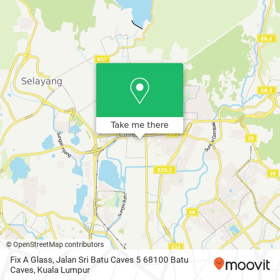 Fix A Glass, Jalan Sri Batu Caves 5 68100 Batu Caves map