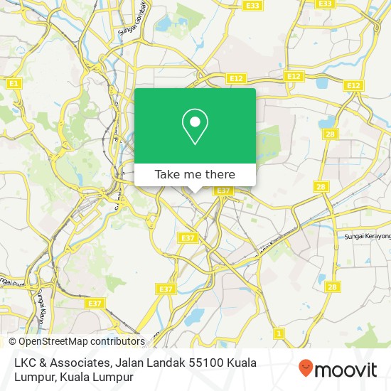 LKC & Associates, Jalan Landak 55100 Kuala Lumpur map