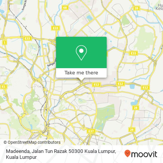 Madeenda, Jalan Tun Razak 50300 Kuala Lumpur map