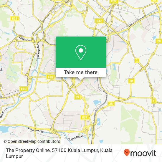 The Property Online, 57100 Kuala Lumpur map