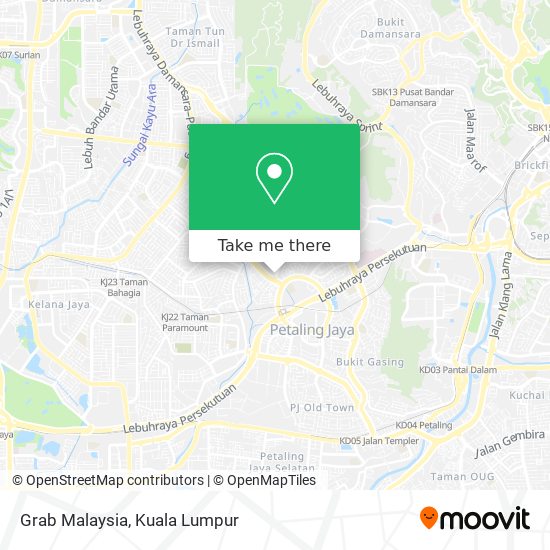 Grab Malaysia map