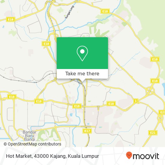 Hot Market, 43000 Kajang map