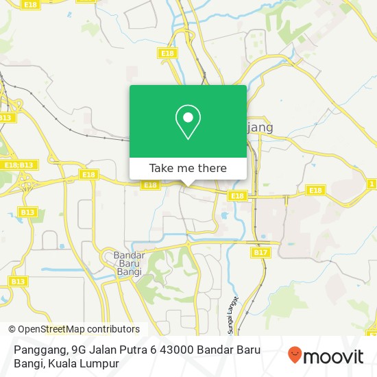 Panggang, 9G Jalan Putra 6 43000 Bandar Baru Bangi map