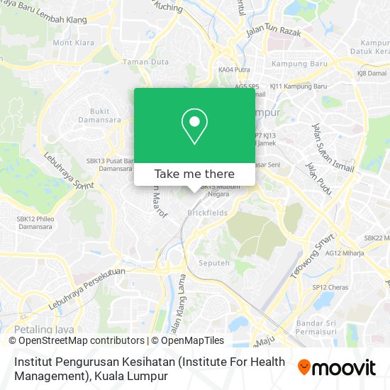 Institut Pengurusan Kesihatan (Institute For Health Management) map