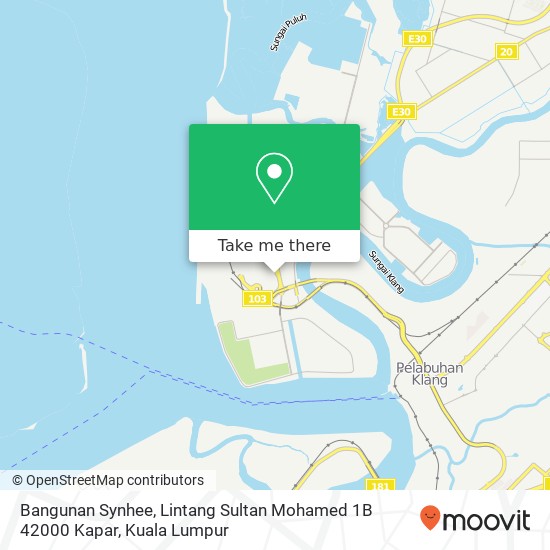 Peta Bangunan Synhee, Lintang Sultan Mohamed 1B 42000 Kapar