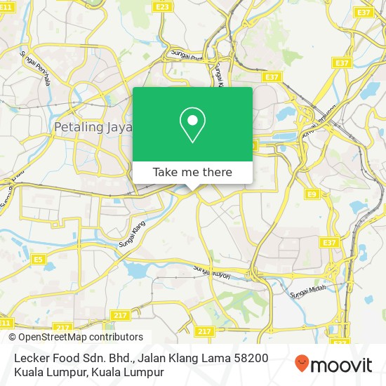 Peta Lecker Food Sdn. Bhd., Jalan Klang Lama 58200 Kuala Lumpur