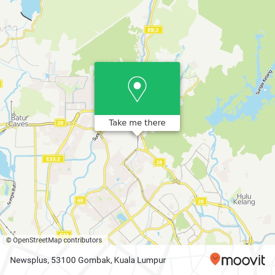 Newsplus, 53100 Gombak map