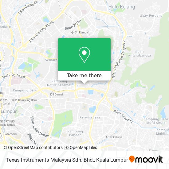 Texas Instruments Malaysia Sdn. Bhd. map
