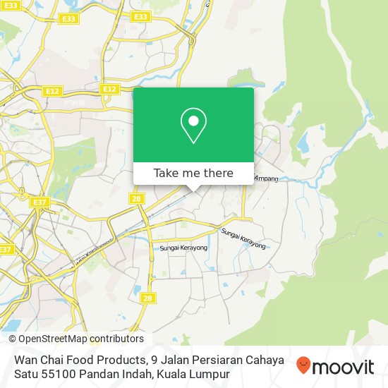 Wan Chai Food Products, 9 Jalan Persiaran Cahaya Satu 55100 Pandan Indah map