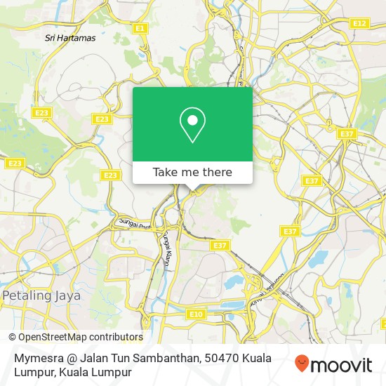 Mymesra @ Jalan Tun Sambanthan, 50470 Kuala Lumpur map