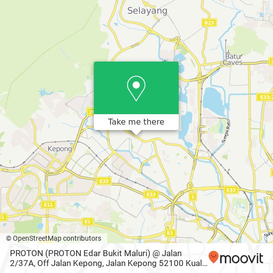 PROTON (PROTON Edar Bukit Maluri) @ Jalan 2 / 37A, Off Jalan Kepong, Jalan Kepong 52100 Kuala Lumpur map