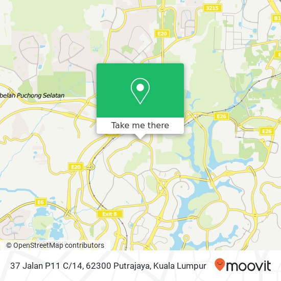 37 Jalan P11 C / 14, 62300 Putrajaya map