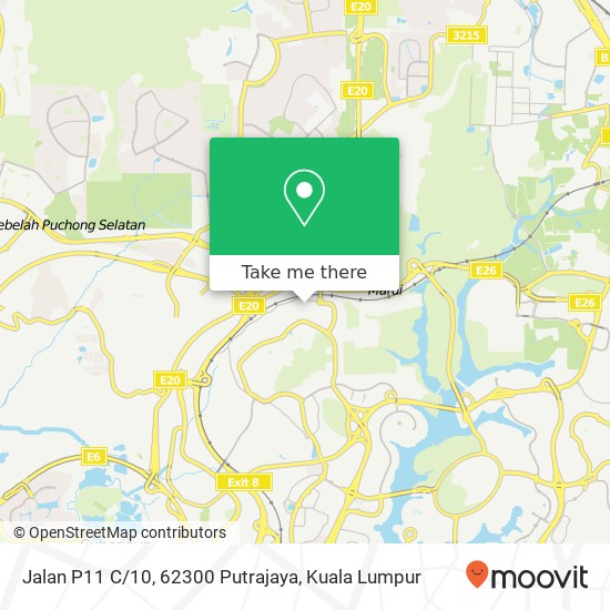 Peta Jalan P11 C / 10, 62300 Putrajaya