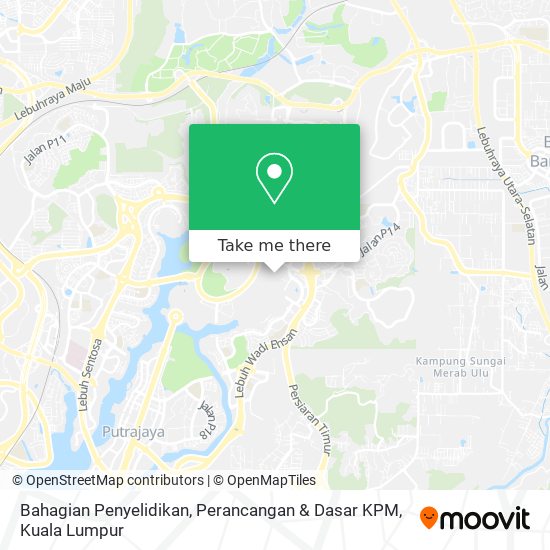 Bahagian Penyelidikan, Perancangan & Dasar KPM map