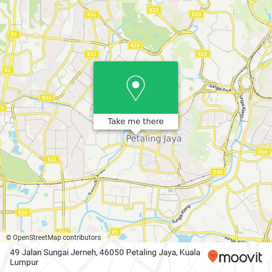 49 Jalan Sungai Jerneh, 46050 Petaling Jaya map