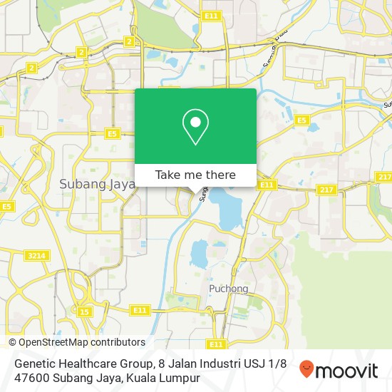 Genetic Healthcare Group, 8 Jalan Industri USJ 1 / 8 47600 Subang Jaya map