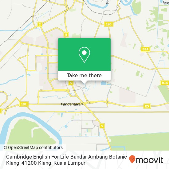 Peta Cambridge English For Life-Bandar Ambang Botanic Klang, 41200 Klang