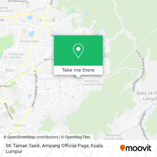 Peta SK Taman Tasik, Ampang Official Page