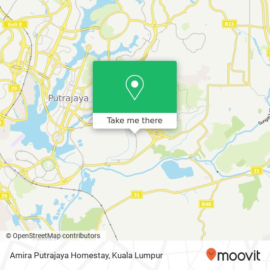 Amira Putrajaya Homestay map