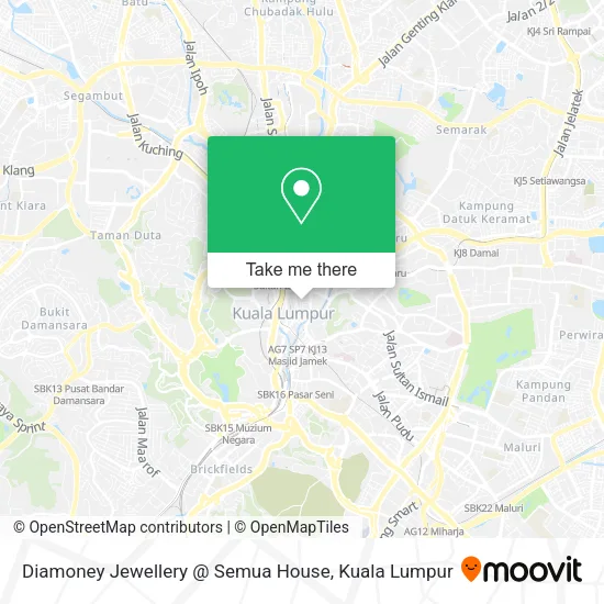 Diamoney Jewellery @ Semua House map