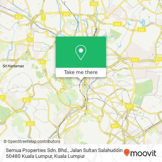 Semua Properties Sdn. Bhd., Jalan Sultan Salahuddin 50480 Kuala Lumpur map