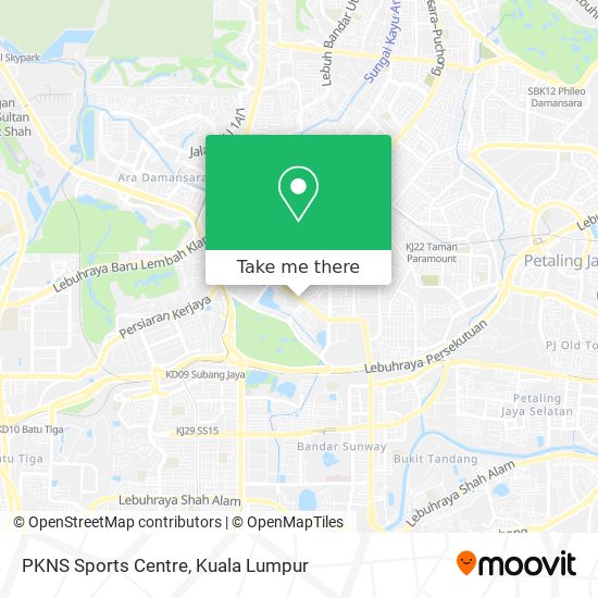 PKNS Sports Centre map