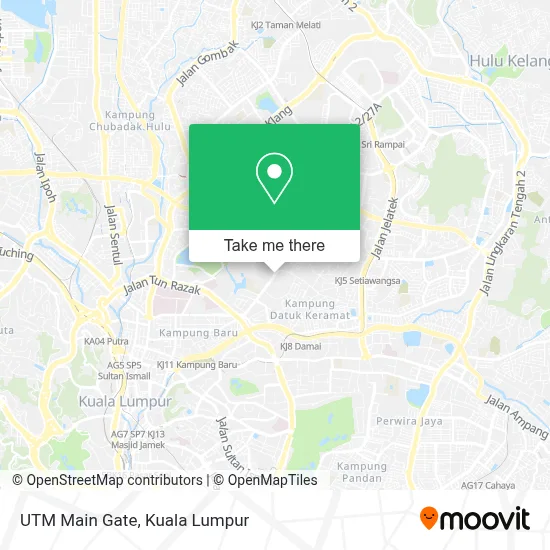 UTM Main Gate map