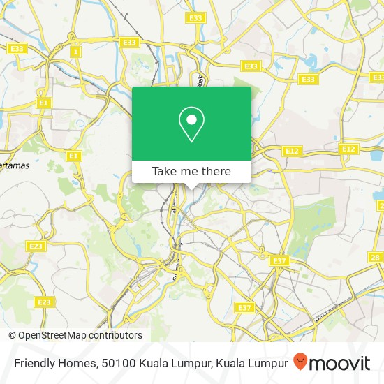 Friendly Homes, 50100 Kuala Lumpur map